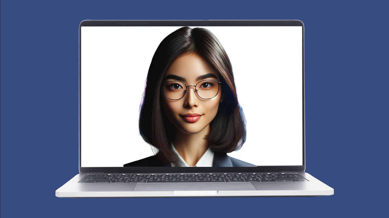 A laptop displaying a digital assistant named ZARA